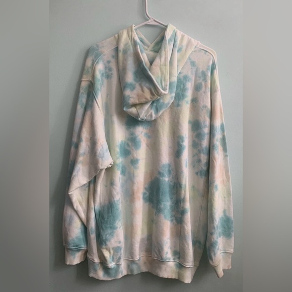 American Eagle Outfitters Tie-Dye Hoodie - Blue and Cream - Picture 2 of 2